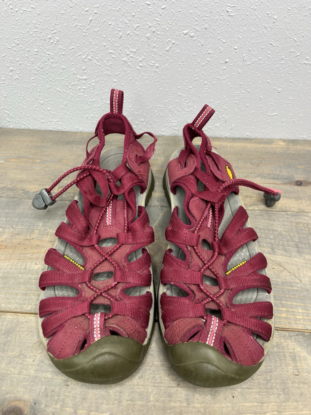 Sandali Keen Whisper scarpe donna taglia 9 5 bordeaux escursionismo impermeabili outdoor