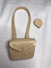 VINTAGE 1965 Jane West Cowgirl Doll Purse  Compact  Louis Marx