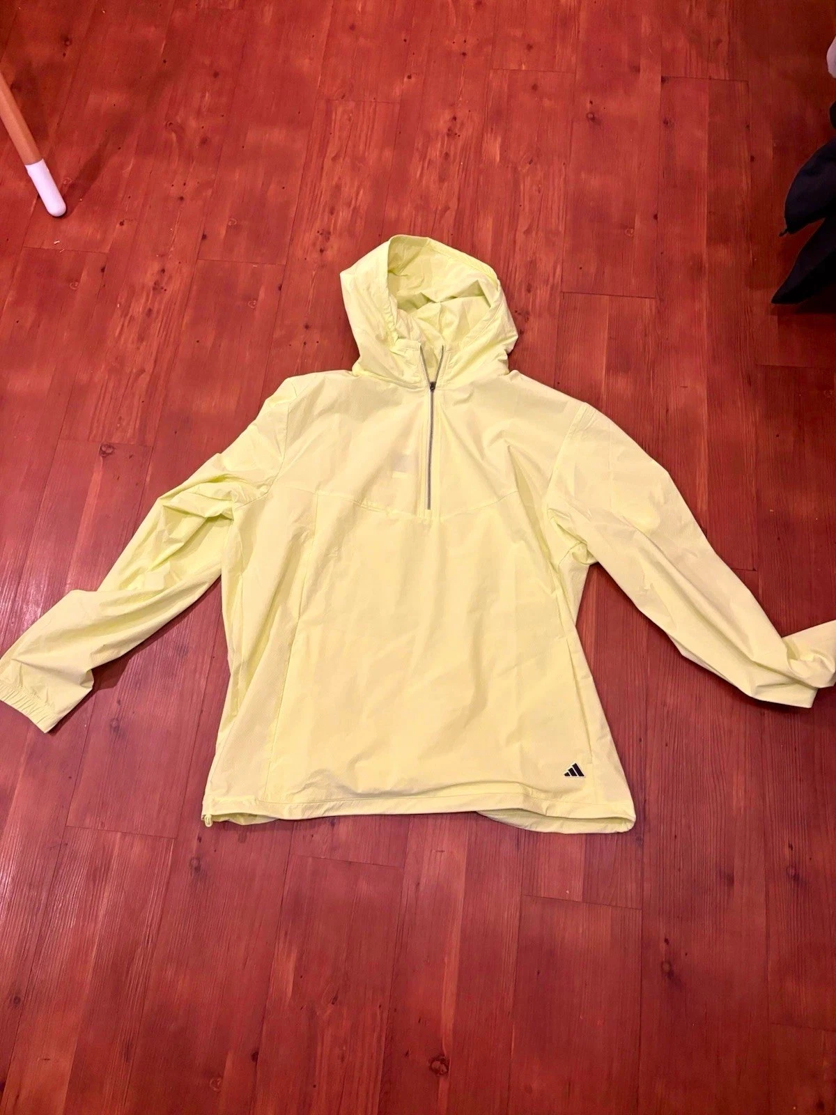 adidas Yellow 2XL 1/4 Zip Lightweight Hooded - product detail image 1