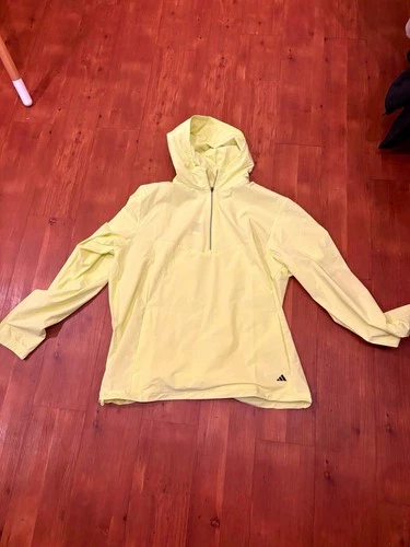 adidas Yellow 2XL 1/4 Zip Lightweight Hooded video thumbnail