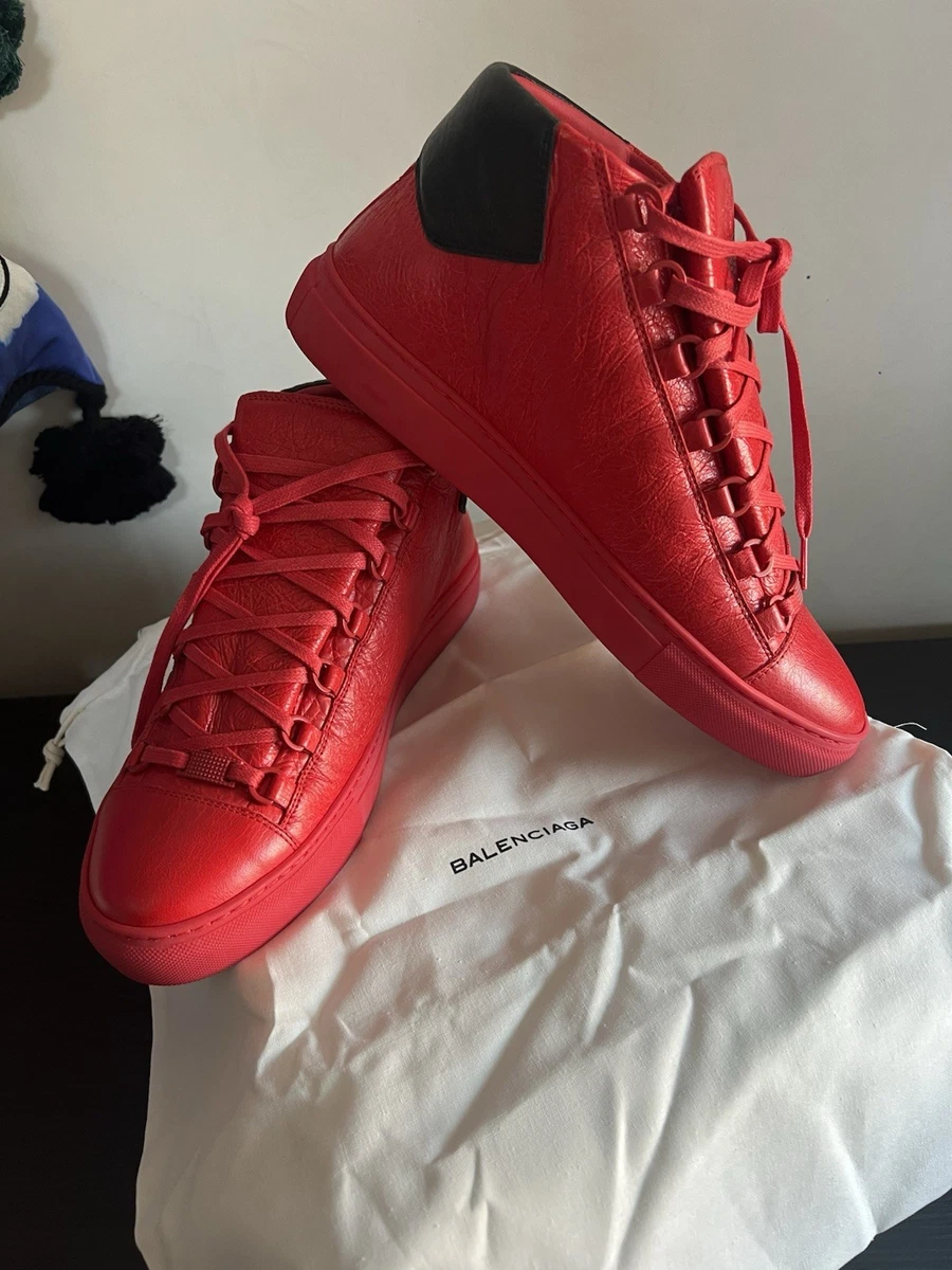 Red Casual Shoes Balenciaga Arena for Men for sale - eBay