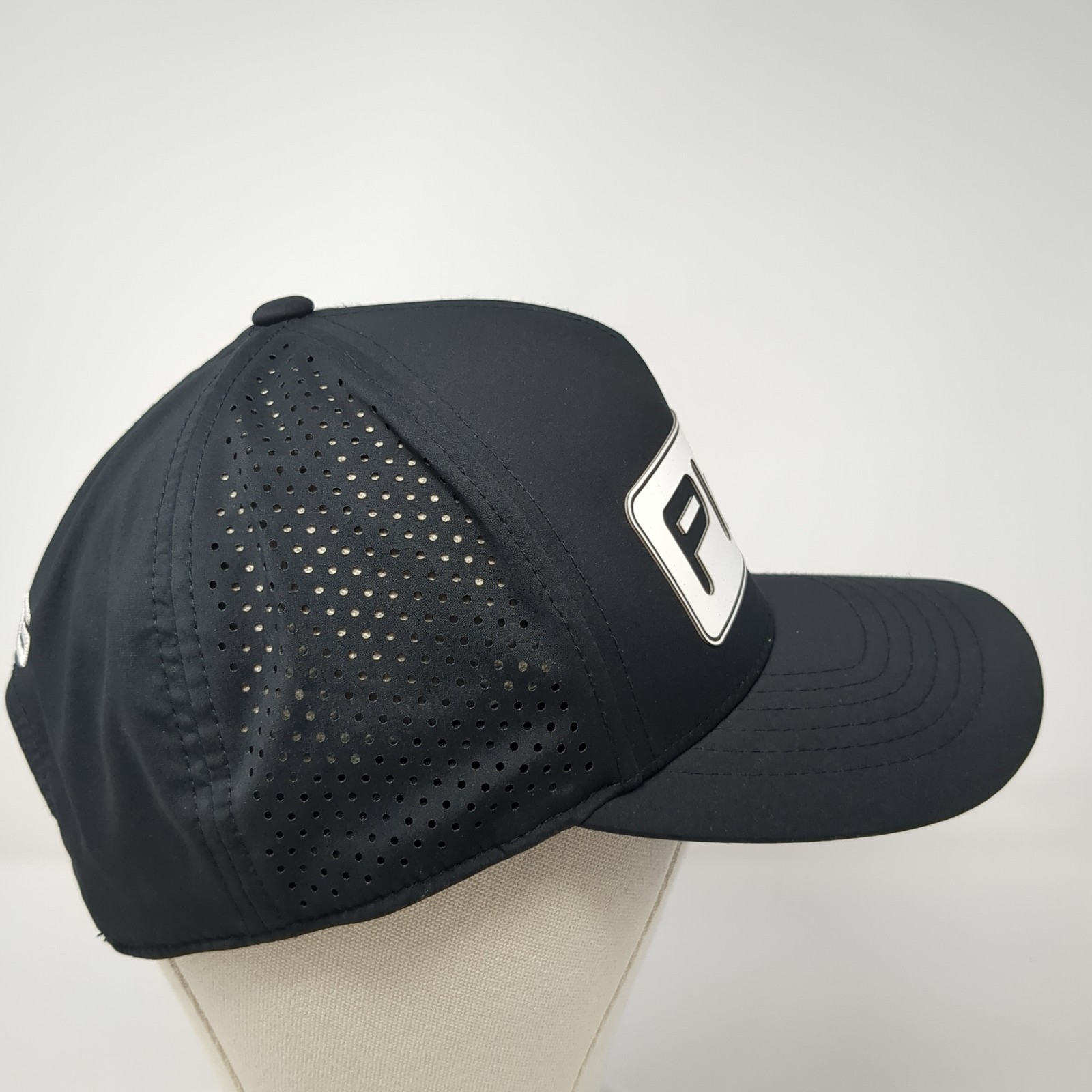 PING Snapback Hat Solid Black One Size Adjustable… - image 5