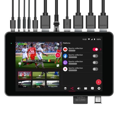YoloLiv YoloBox Pro, All-in-one Portable Multi-Cam Live Streaming Studio Enco...
