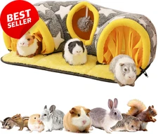 Guinea Pig Tunnel Hideout – Soft Bed Toy for Rabbits, Chinchillas, Rats & More