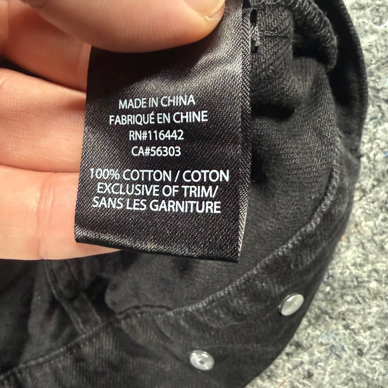 Lurking Class Sketchy Tank Mens XL Black Denim Patch Trucker Jacket Streetwear - product detail image 7