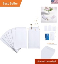 Classic White Seed Envelopes 2 1/4 x 3 1/2 - 500 Bulk Package with Gummed Seal