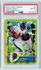 Jamal Lewis 2003 Topps Chrome #96 Gold Xfractors #/101 Ravens PSA 8 NM-MT