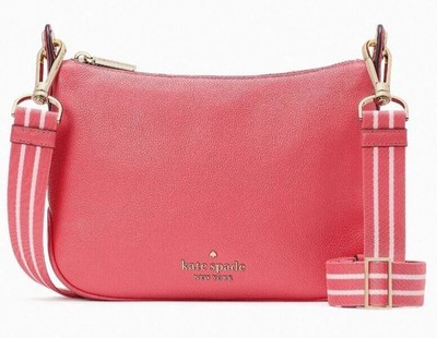 Kate Spade Rosie Crossbody Pink Peppercorn Pebbled Leather WKR00630 NWT $349