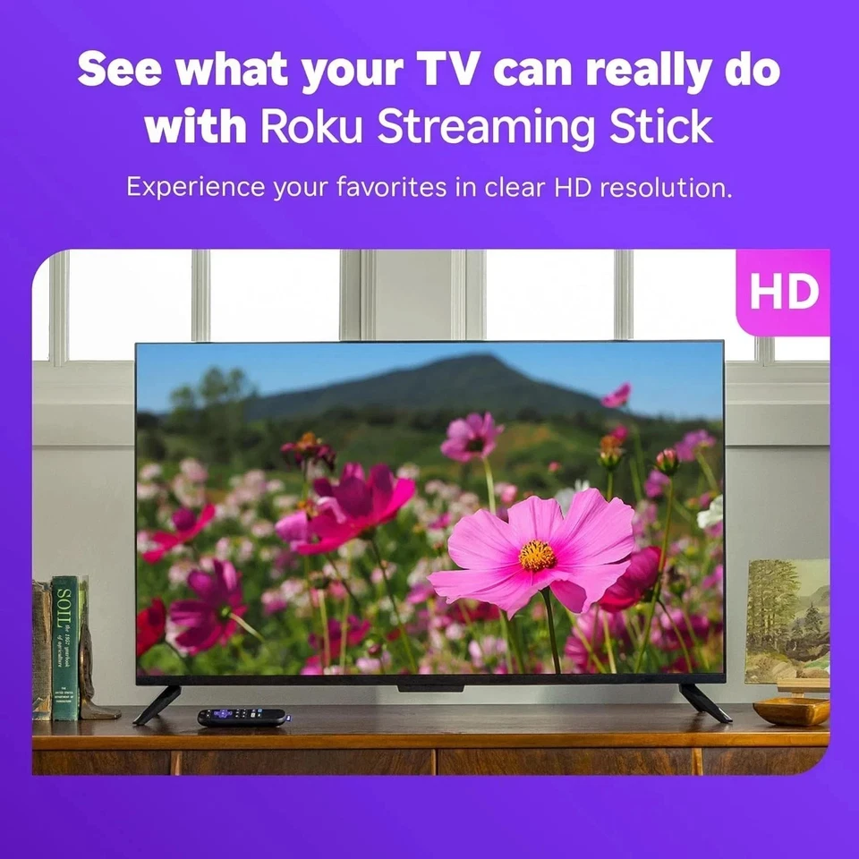 Roku Streaming Stick 2025 HD Roku Streaming Device for TV with Voice Remote - Image 3 of 4
