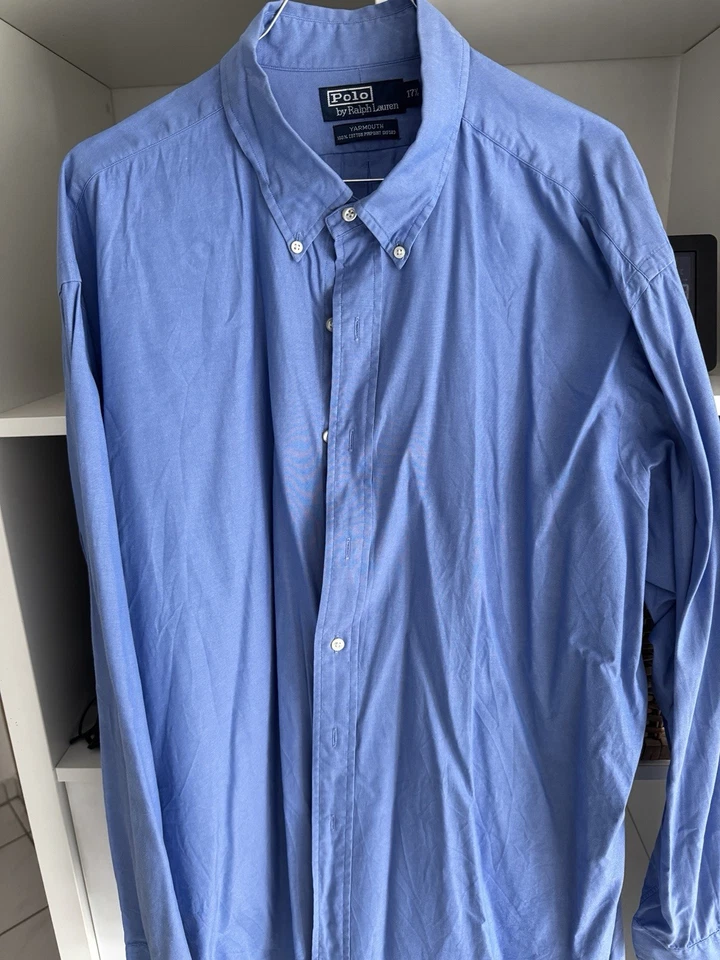 Ralph Lauren Hemd, mittelblau, Gr. 17,5 (ca. XL) - Bild 1 von 1