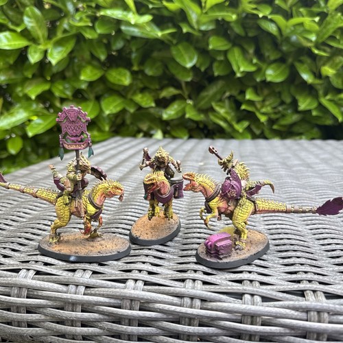 Seraphon army Warhammer AOS Saurus Carnosaur Aggradon Kroxigor well painted  - Picture 12 of 24