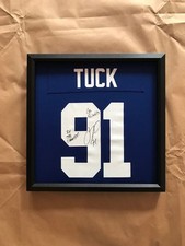 Justin Tuck Framed  Autographed Jersey New York Giants