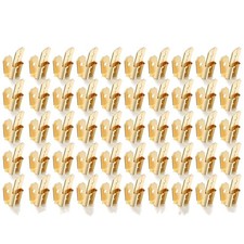 50PCS 3 Way Dual Male to Single Female Brass Piggyback Spade Connectors