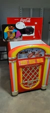 VTG 1991 Paul Flum Coca Cola Music Jukebox Cooler with Radio/Cassette Player