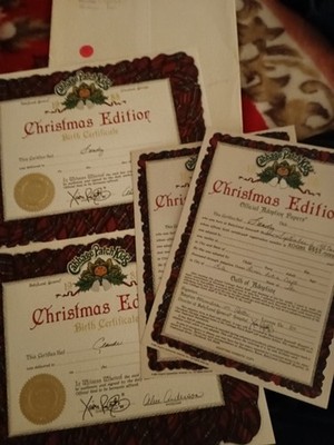 Xavier Roberts Christmas Edition Papers Sandy Claude 1985
