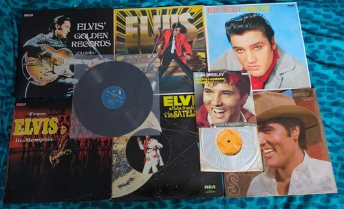 Elvis Presley Job Lot 6 x LPs 2 x 7" & 1 HMV 10" UK & USA RCA International
