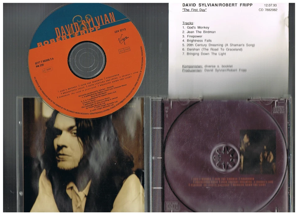 CD -David SYLVIAN & Robert FRIPP - THE FIRST DAY - german Press + PROMO SHEET - Bild 2 von 3