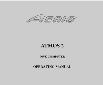 Aeris Atmos 2 Tauchcomputer Bedienungsanleitung Gedruckt Atmos2 - 96 Seiten