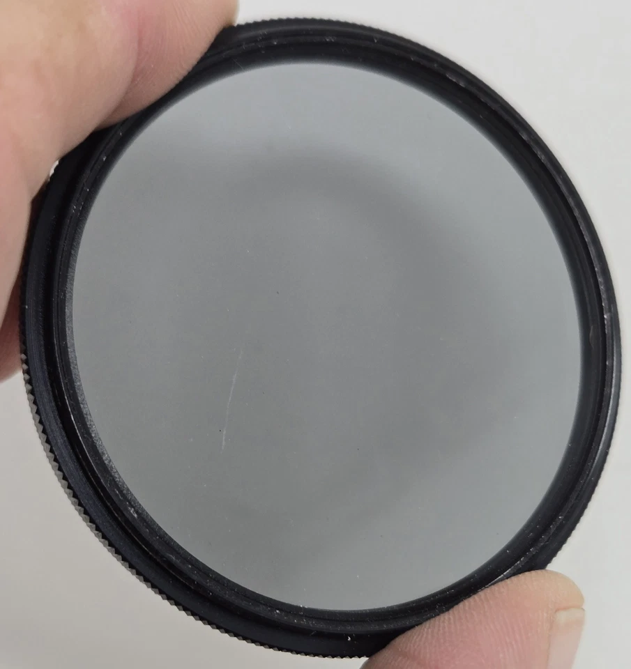 Lote de 2 filtros atornillables de 55 mm VIVITAR tragaluz y polarizador hechos en JAPÓN Y EE. UU. Foto 4 de 4