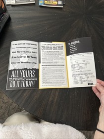 Sega CD manual solo Jurassic Park con tarjeta de registro