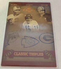 2006 Donruss Classics Classic Triples /250 Bob Griese Len Dawson Bart Starr HOF
