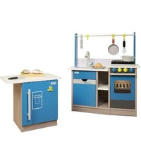 Little Tikes Real Wood Classic Cook  s Kitchen w/ Island  12 Accessories 2-in 1