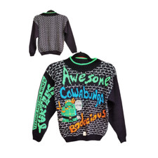 Vintage Deadstock 1990 TMNT Sweater Teenage Mutant Ninja Turtles Youth Medium