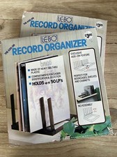 Vintage MCM Mid Century Plastic Record Holder Organizer Rack 2