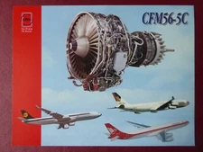 SNECMA GE CFMI DOCUMENT CFM56-5C AIRCRAFT ENGINE AIRBUS A340 LUFTHANSA GULF AIR