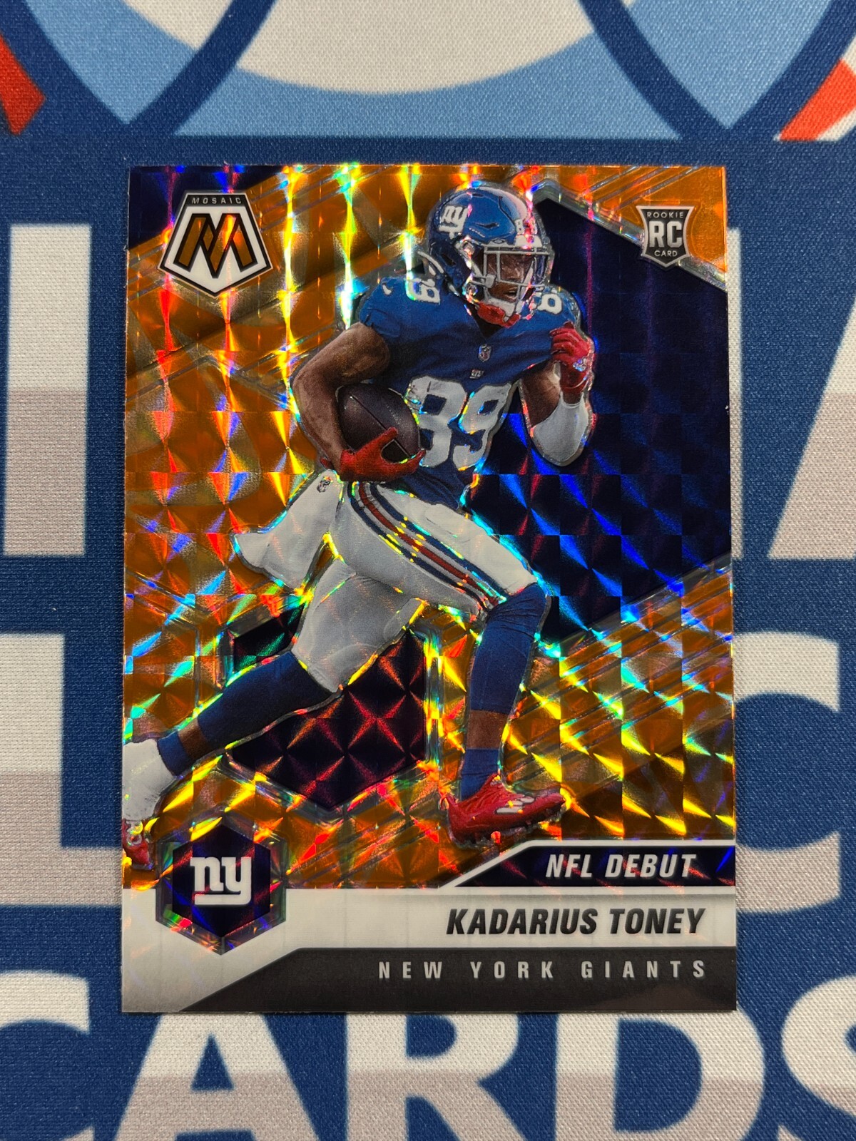 2021 Panini Mosaic Orange Reactive Prizm NFL Debut RC Kadarius Toney #251