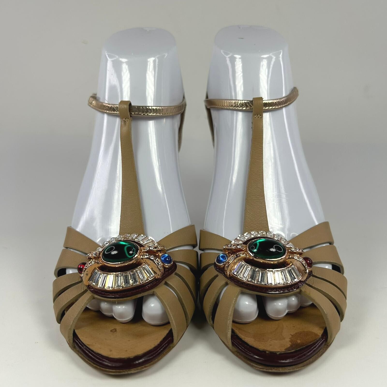 Giuseppe zanotti Slingback heel shoes US 7 Chryst… - image 6