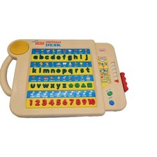 V Tech Talking Little Smart Alphabet Desk Tested  Works Great 