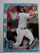 2019 Bowman Draft Paper BD- 200 Cooper Johnson Sky Blue 1st Bowman Card 254/499