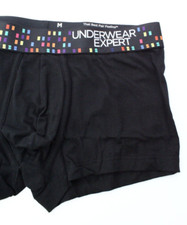 NIB - UNDERWEAR EXPERT Men's PRIDE COLLECTION Black BOXER BRIEFS Size: M (32-34)