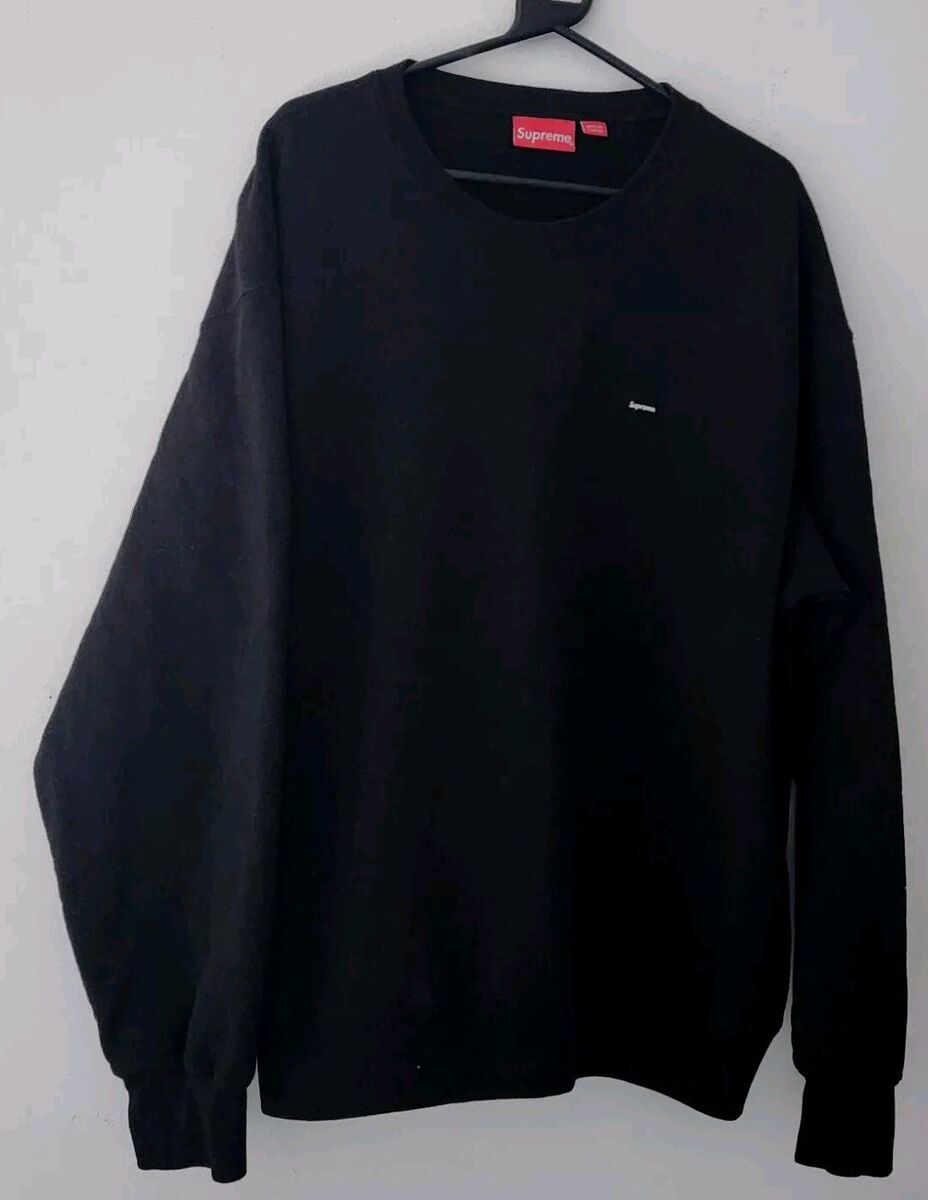 SS23 Supreme Smal Box Crewneck size XL sweatshirt black Logo SS23 Supreme Smal Box Crewneck size XL sweatshirt black Logo