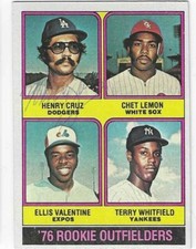 Henry Cruz Signed 1976 Topps Rookie Card / Autographed