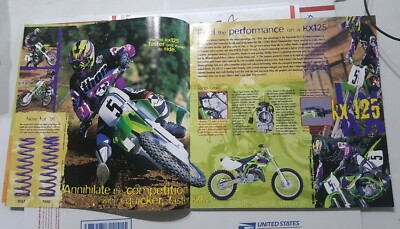 NOS Kawasaki 1998 Motocross KX Series Original Dealer Brochure