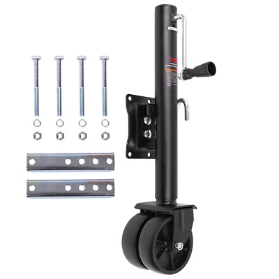 2000 lbs Boat Trailer Jack with 6 Wheel Heavy Duty Marine Swivel Trailer Jack