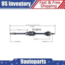 Fits 1997-2004 Toyota Avalon 1998-2000 2001 2002 2003 Sienna Front Right CV Axle