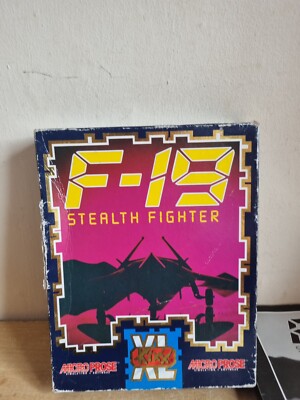 Vintage 1988 F-19 Stealth Fighter Micro Prose PC Computerspiel AMIGA selten (H5)