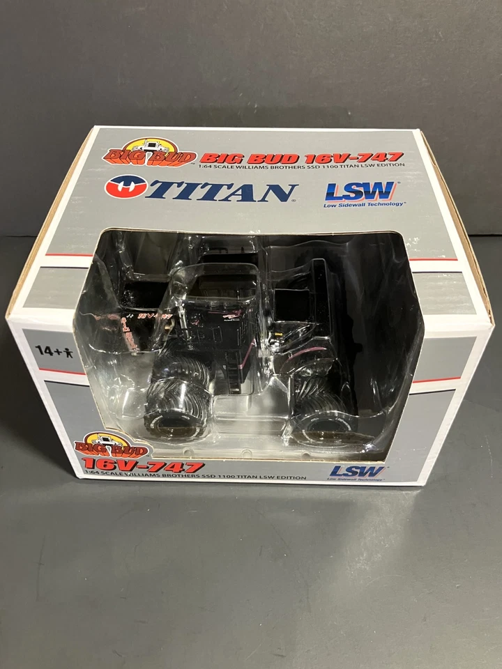 1/64 Big Bud 16V-747 Black. Silver Series Detroit 1100 HP Titan LSW First Gear. - Image 3 of 4