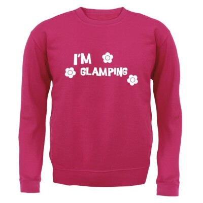 I'M Glamping - Kinder Kapuzenpulli / Pullover - Zelten Camp Glamp Fest Zelt