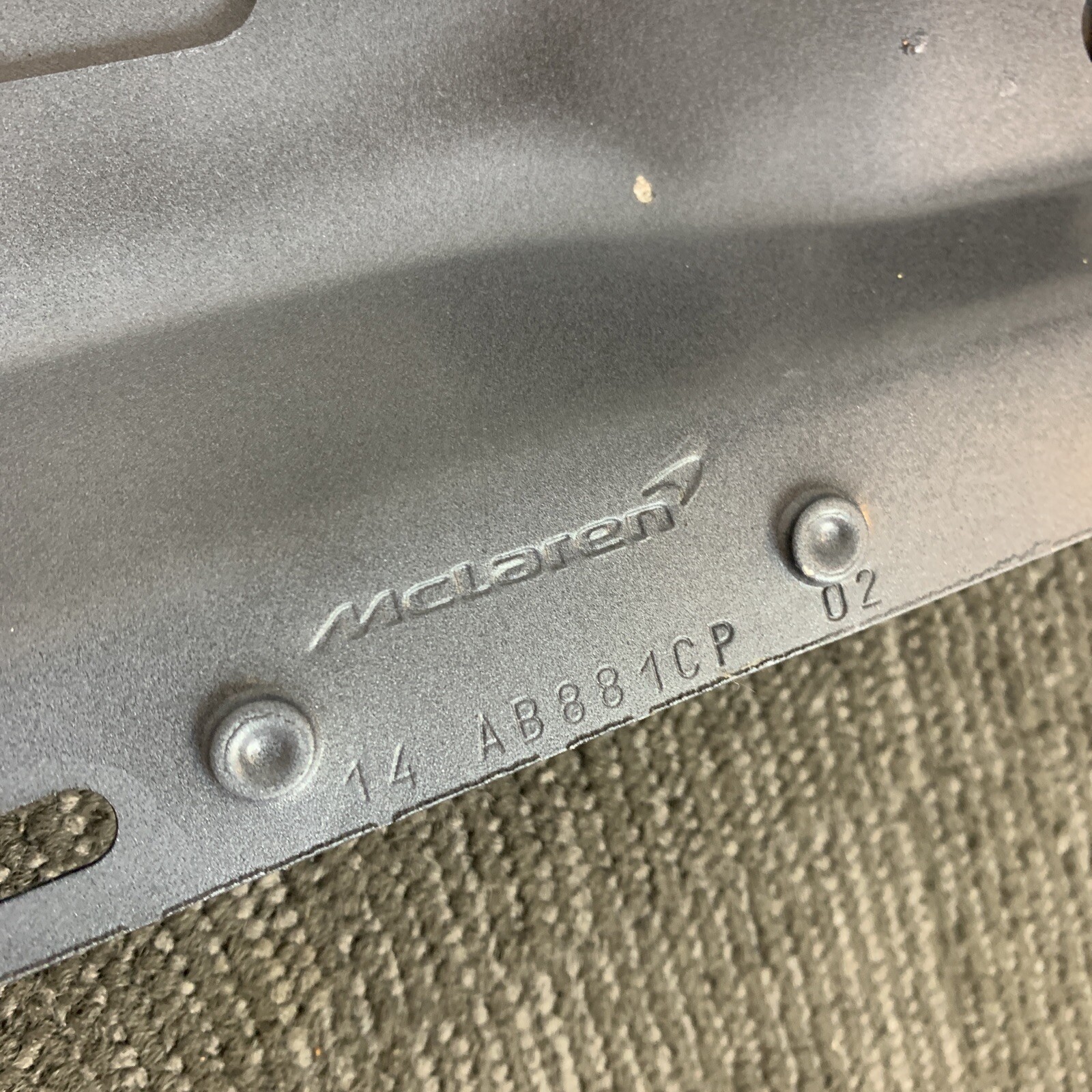MCLAREN 720S FRONT RIGHT PASSENGER SIDE FENDER OEM 14AB881CP