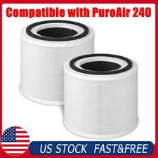 2-Pack PuroAir 240 Replacement HEPA Filter HEPA 14 For PuroAir 240, Puro Air 240
