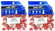 (200 PACK) 22-18 GAUGE RED SPADE ELECTRICAL TERMINALS #10 - SHIPS FREE TODAY!