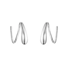 Georg Jensen. Sterling Silver Swirl Earrings #634A - Mercy