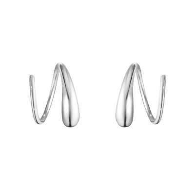 Georg Jensen. Sterling Silver Swirl Earrings #634A - Mercy | eBay