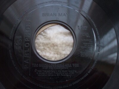 Brian May ( Queen) - Too Much Love Will Kill You / I'm Scared - EX- Jukebox 45