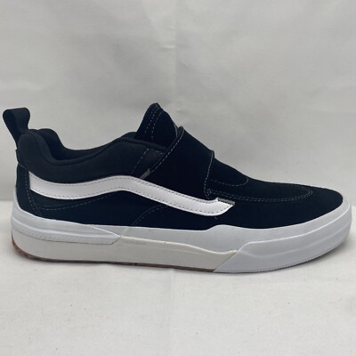 VANS Kyle 2, Mens US Sz 9 / Womens 10.5, Black White, No Laces Velcr VN0A5JIDY28