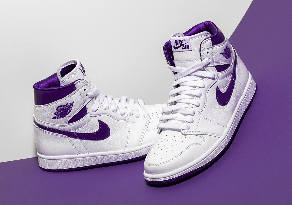 AIR JORDAN 1 HIGH OG 'Court Purple' - 555088-500 - Size 9.5